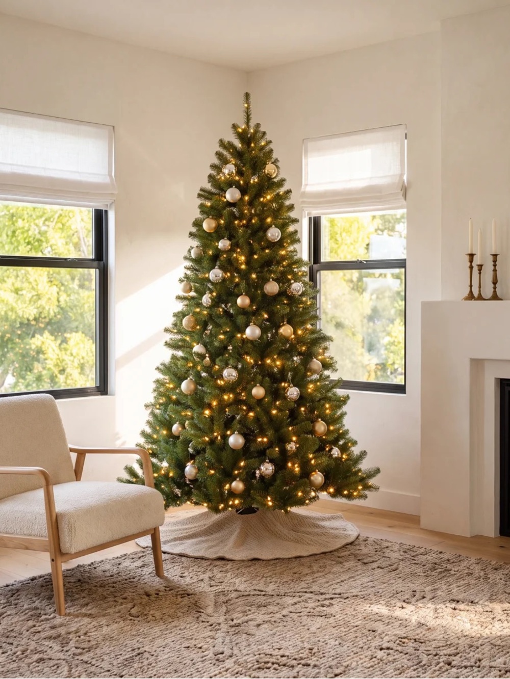 Pre-Lit 9 Foot Christmas Tree 🎄